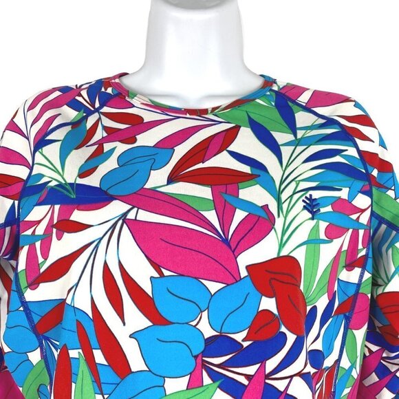 Coolibar Swim Shirt Small‎ Hightide Long Sleeve UPF 50+ Leaves Print TP-2129 - Picture 3 of 9